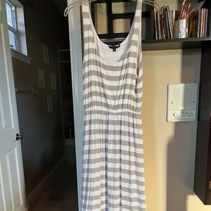 Midi Striped High Low Dress